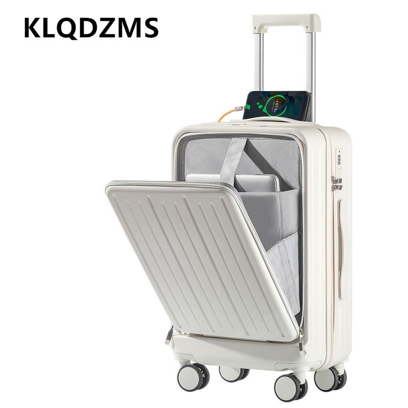 KLQDZMS 20 Inch Charging Suitc - огляд і ціна Front Opening Laptop Luggage 24 Inch