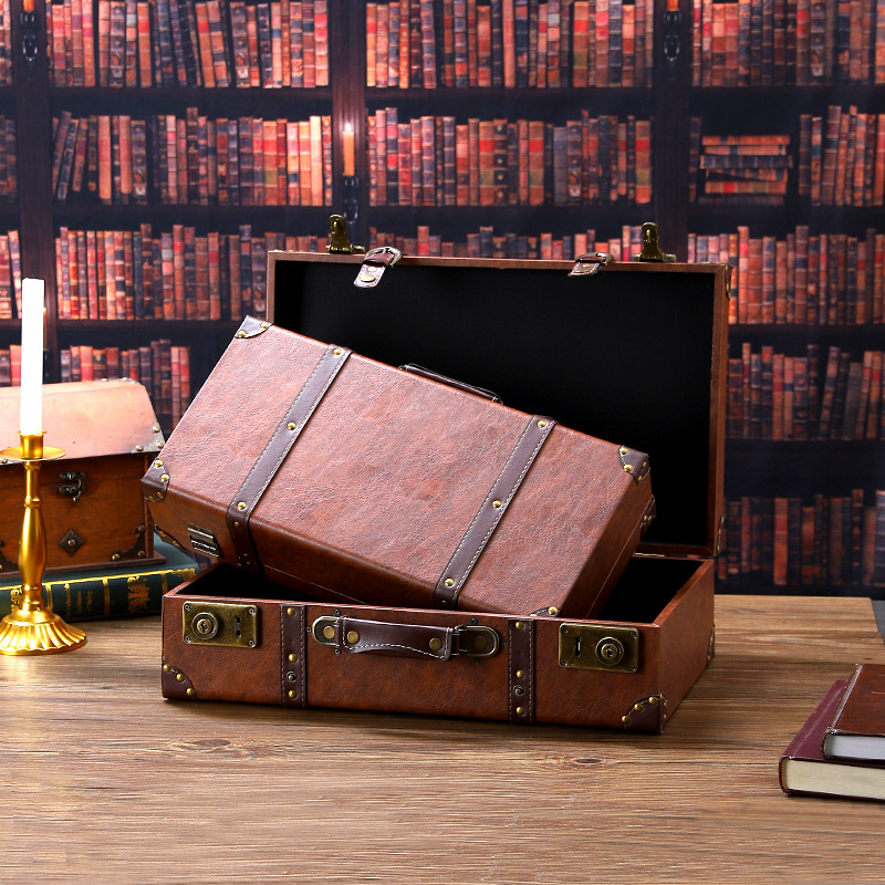 Vintage Wooden Suitcase Multi- - огляд і ціна Retro Vintage Trunk Suitcase