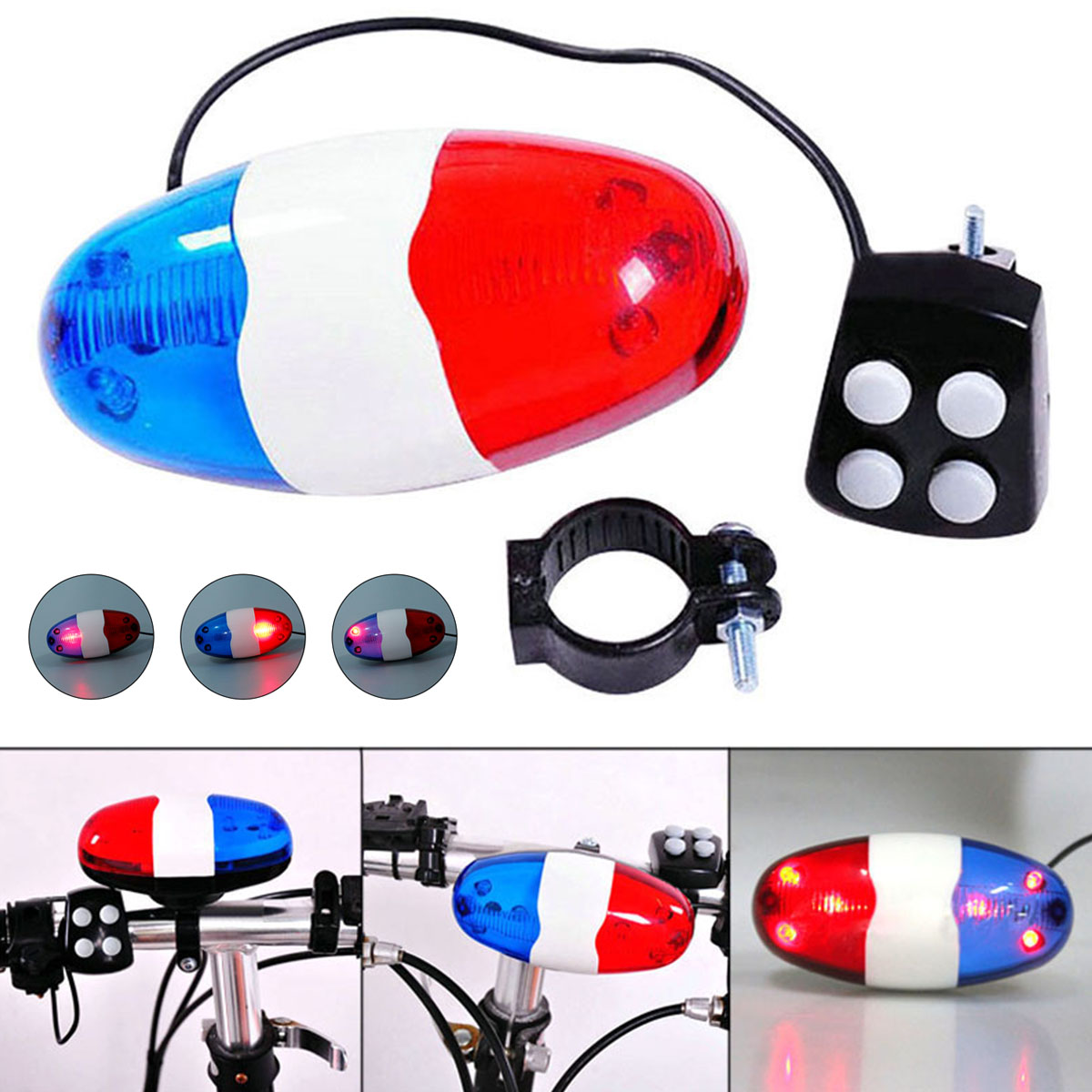 Bicycles Bell Police Car Light - огляд і ціна Kids Ride On Suitcase Scooter